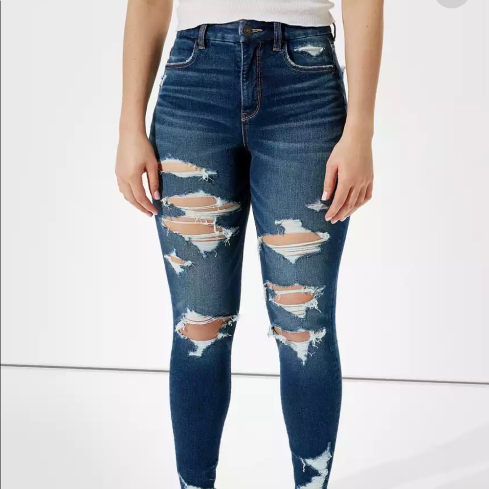 American Eagle Ripped HighWaisted Curvyfit Jegging